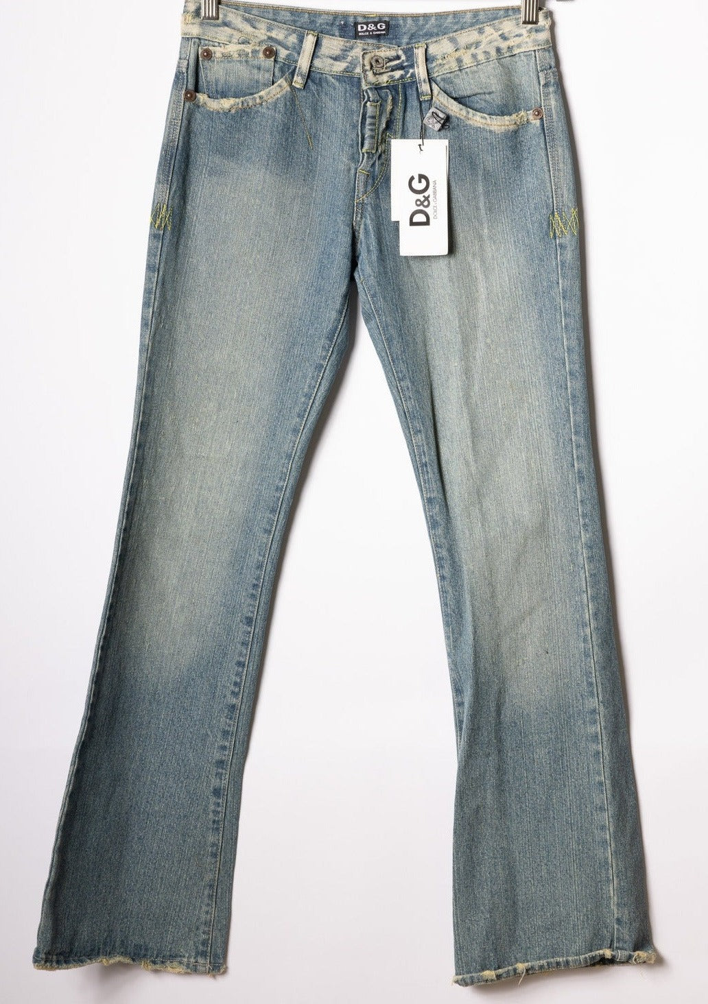 D&G Pink Embroidered Jeans