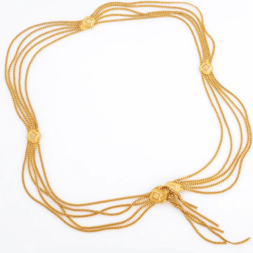 Christian Dior Gold Chain Belt